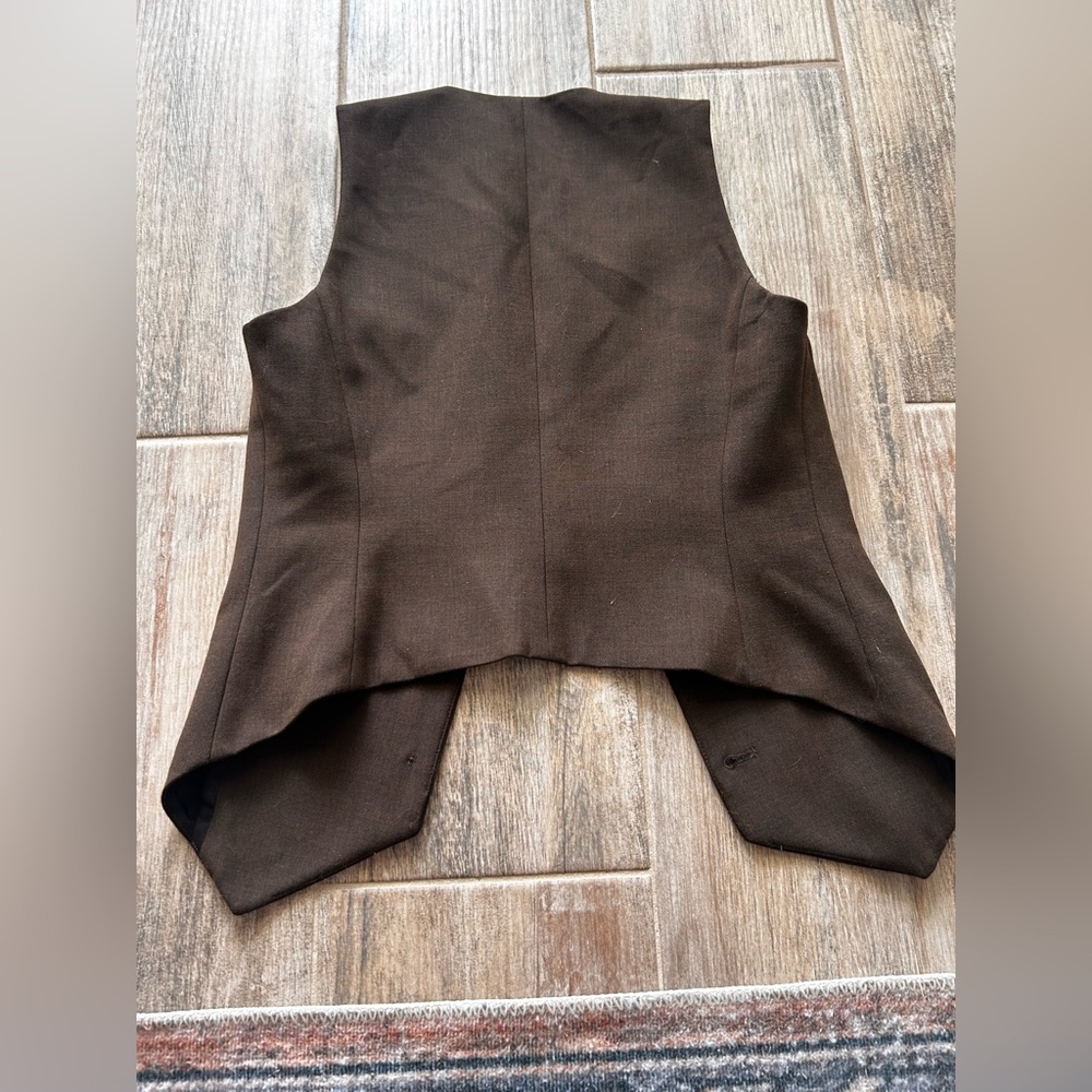 Aritzia Babaton Brown Vest 2 - Picture 4 of 4